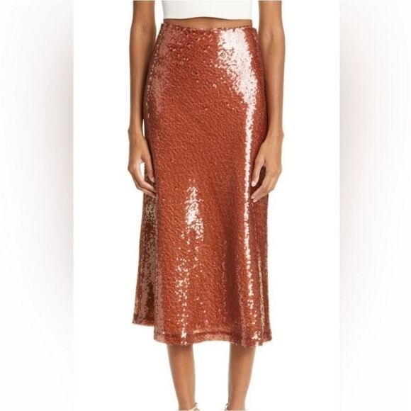 A.L.C. Reese Sequin Midi Skirt Size 0 NWT - Picture 2 of 12